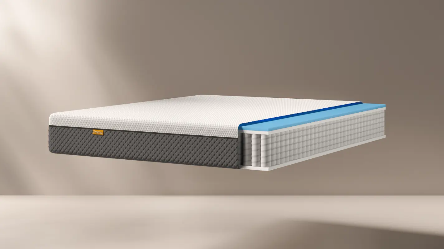 Kit Colchão Premium Hybrid 2.0 + Pillow Top + Travesseiro + Protetor 2